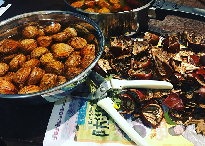 面倒な作業を楽に！栗の下処理と皮むき