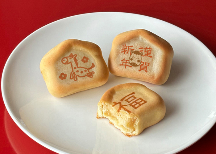 お年賀のお菓子2026「迎春母恵夢」愛媛で人気の母恵夢が干支菓子に